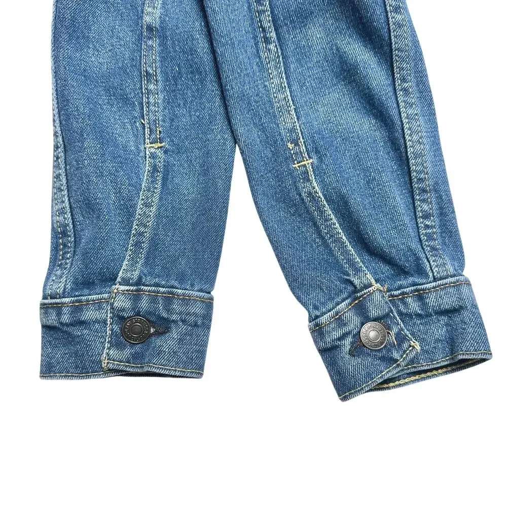 Levi’s | Women | Classic Blue Distressed Work Denim Jean Jacket | Size Small